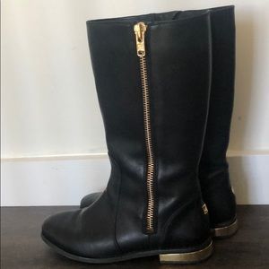 Sperry black leather boots